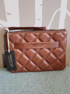 American Leather Co.: Quilted "Emerson" Wristlet